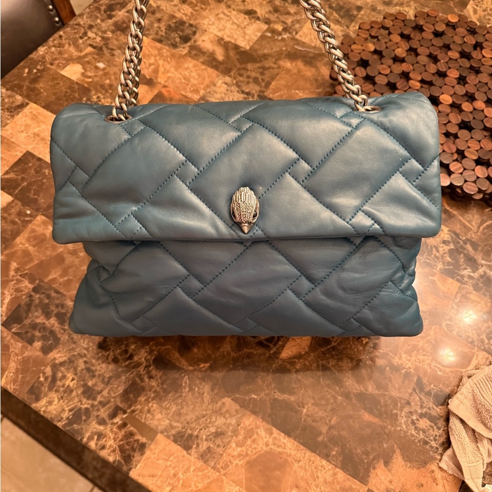 Kurt Geiger Blue Quilted Shoulder Bag